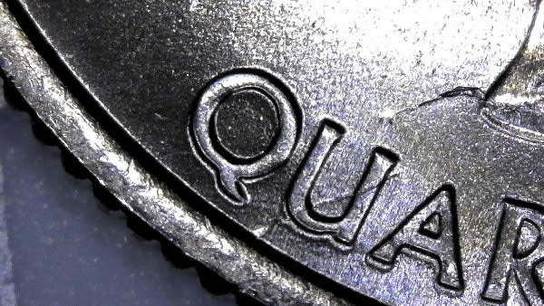 2005-P-WV-Quarter-With-Die-Crack-And-Collar-Clash-From-Mint-Sewn-Bag